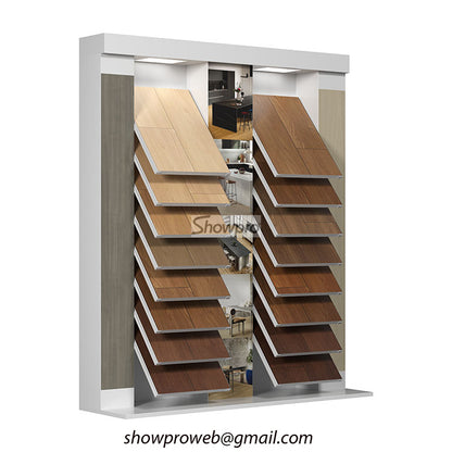 wooden floor display stand