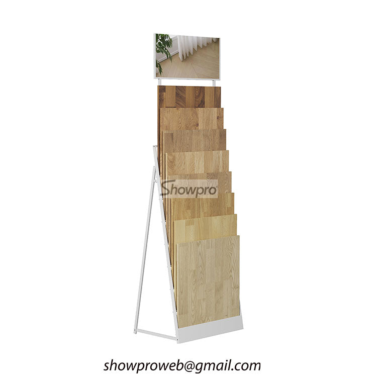 wood floor display stand supplier