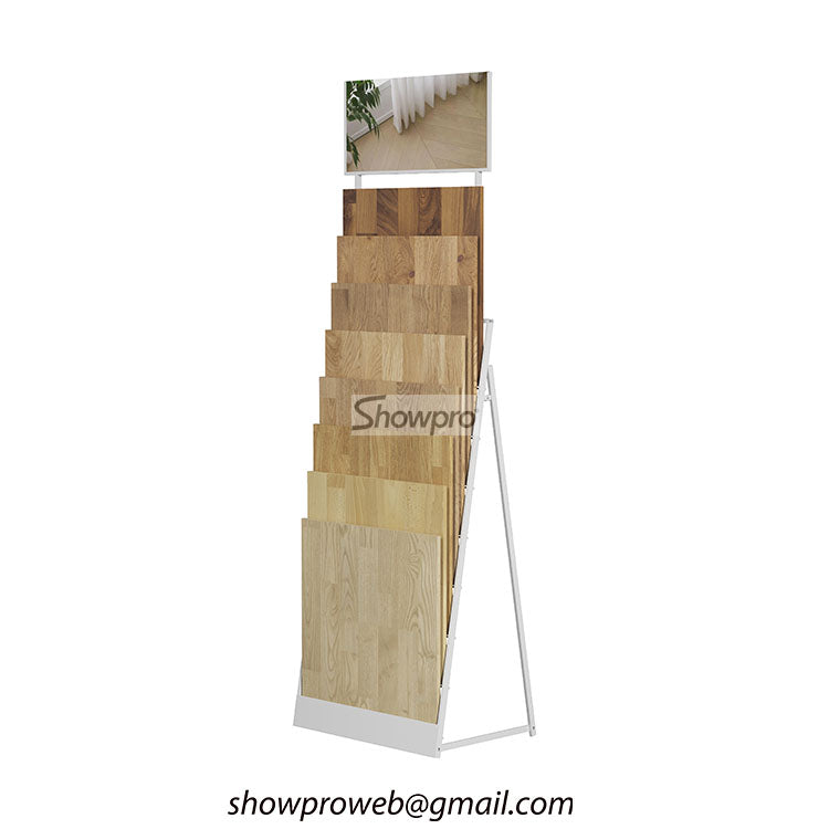 wood floor display stand supplier