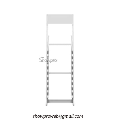 Vertical wooden flooring display stand wholesale