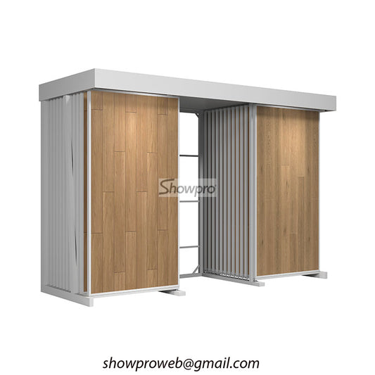 wooden tile sliding displays