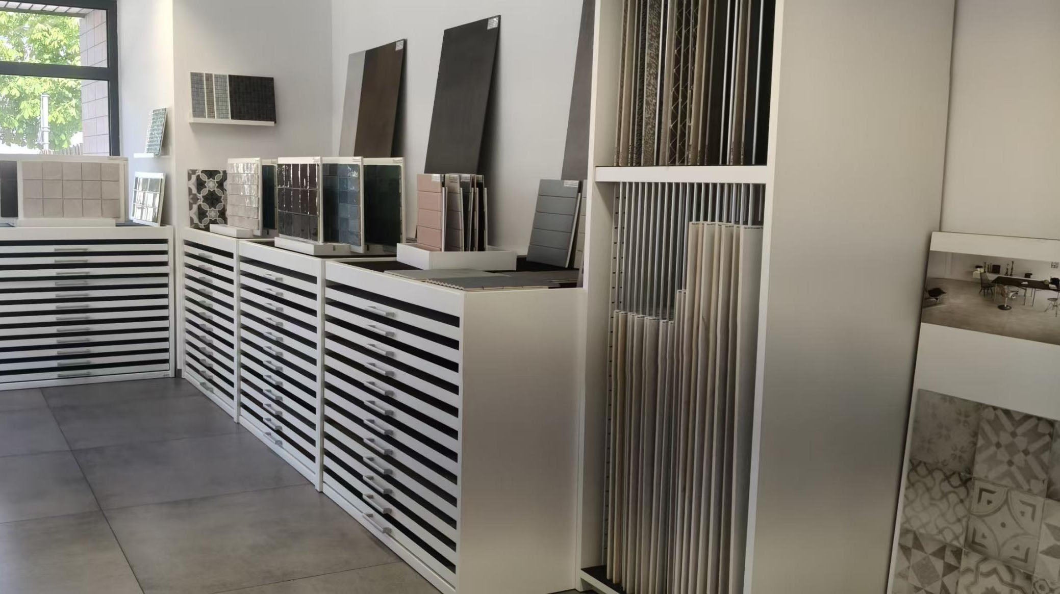 showroom tile display rack