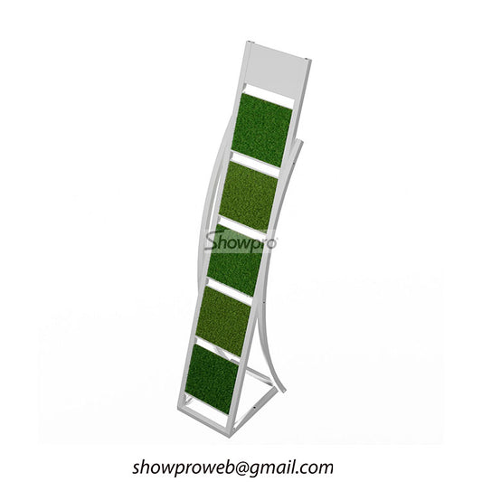 Showroom artificial turf display stand wholesale