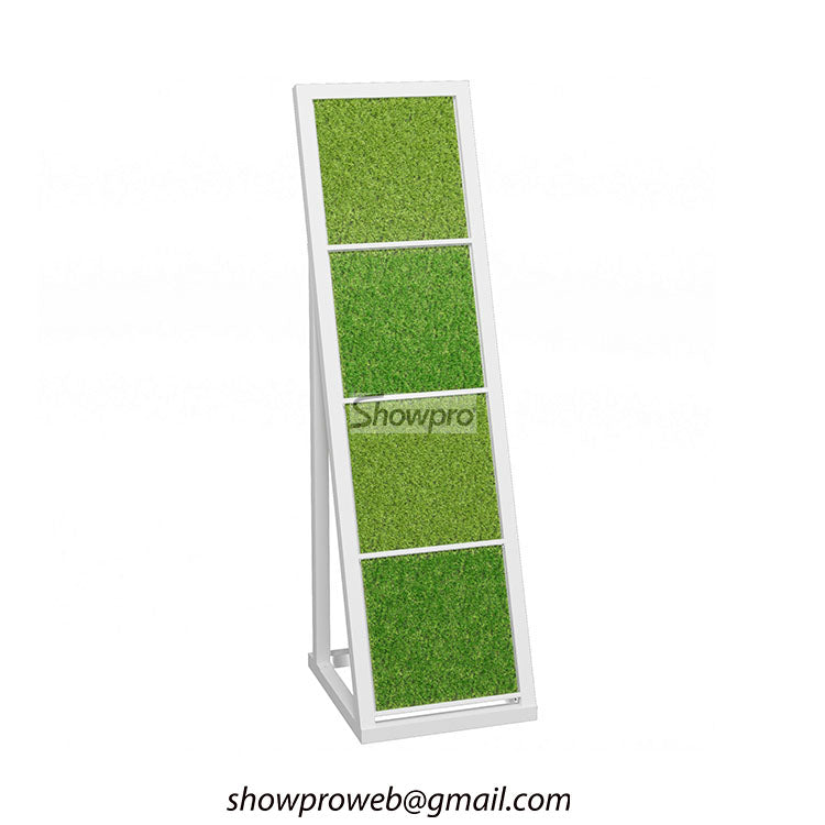 Grass sample shelf metal artificial grass stand