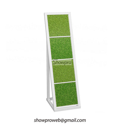 Grass sample shelf metal artificial grass stand