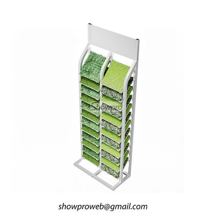 Artificial turf tiles display stand for grass retailers