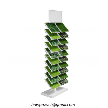 Display artificial grass products for sale