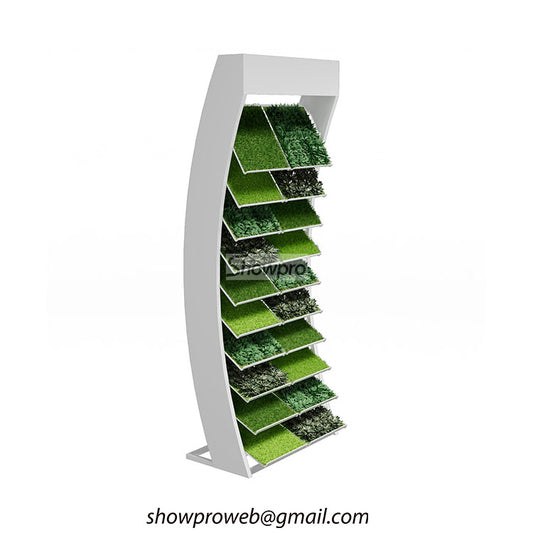 Fake grass display stand artificial turf displays