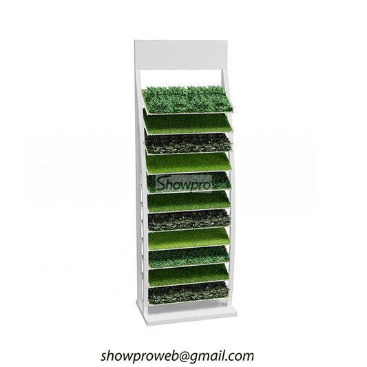 Durable artificial grass display shelf for sale