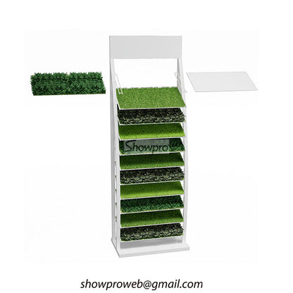 Durable artificial grass display shelf for sale