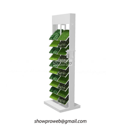 Artificial turf display stand for showrooms