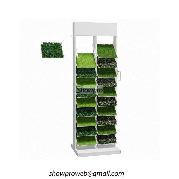 Artificial turf display stand for showrooms