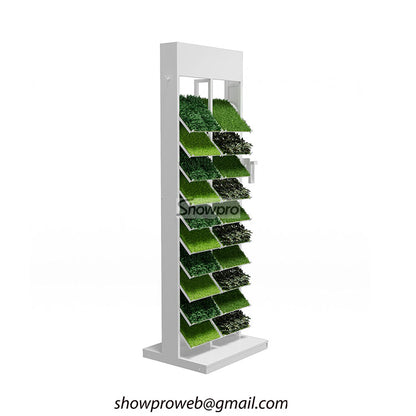 Artificial turf display stand for showrooms
