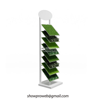Custom artificial turf display stands for retail shops