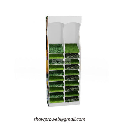 Custom logo grass display stand wholesale