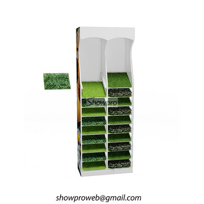 Custom logo grass display stand wholesale