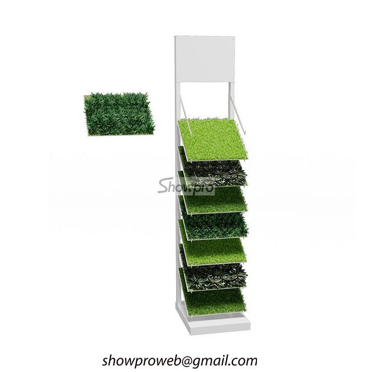 Turf Display Racks Artificial turf sample display stand for sale – Showpro Trade Inc