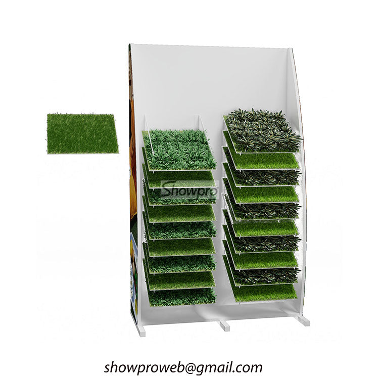 Artificial grass sample stand custom stands