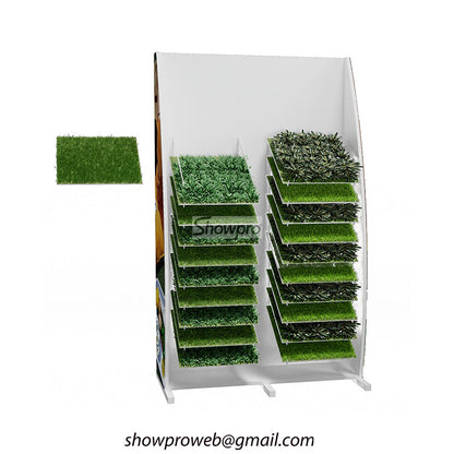 Artificial grass sample stand custom stands