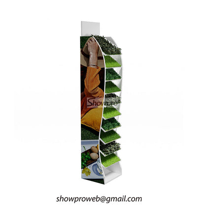 Retail artificial turf display stand fake grass displays