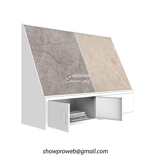Stone samples storage cabinet slab displays